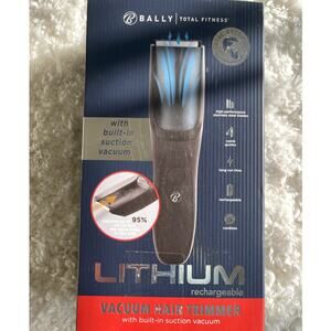 Bally Total Fitness Vacuum Hair Trimmer Cordless Beard Shaver Rechargeable NEW